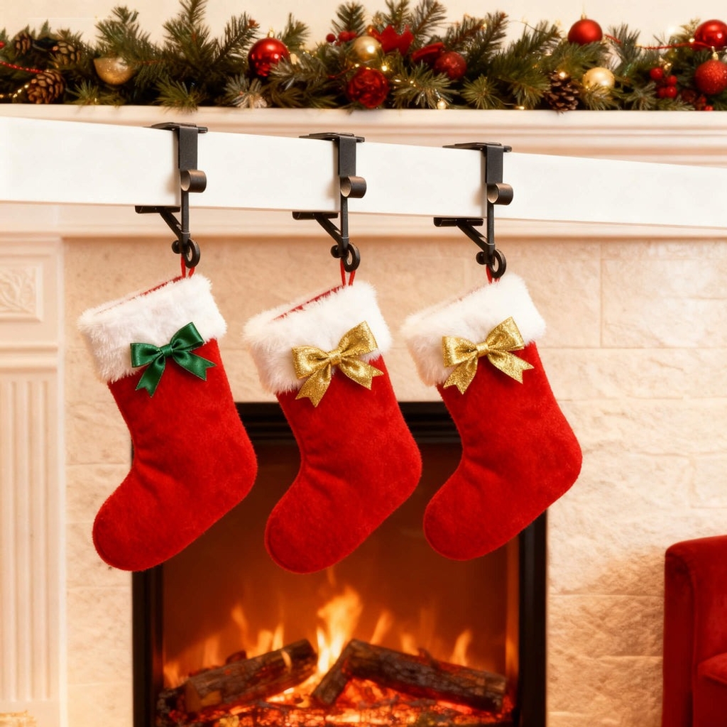 🔥 HOT SALE 50% OFF 🔥 2 In 1 Adjustable Christmas Garland & Stocking Hanger